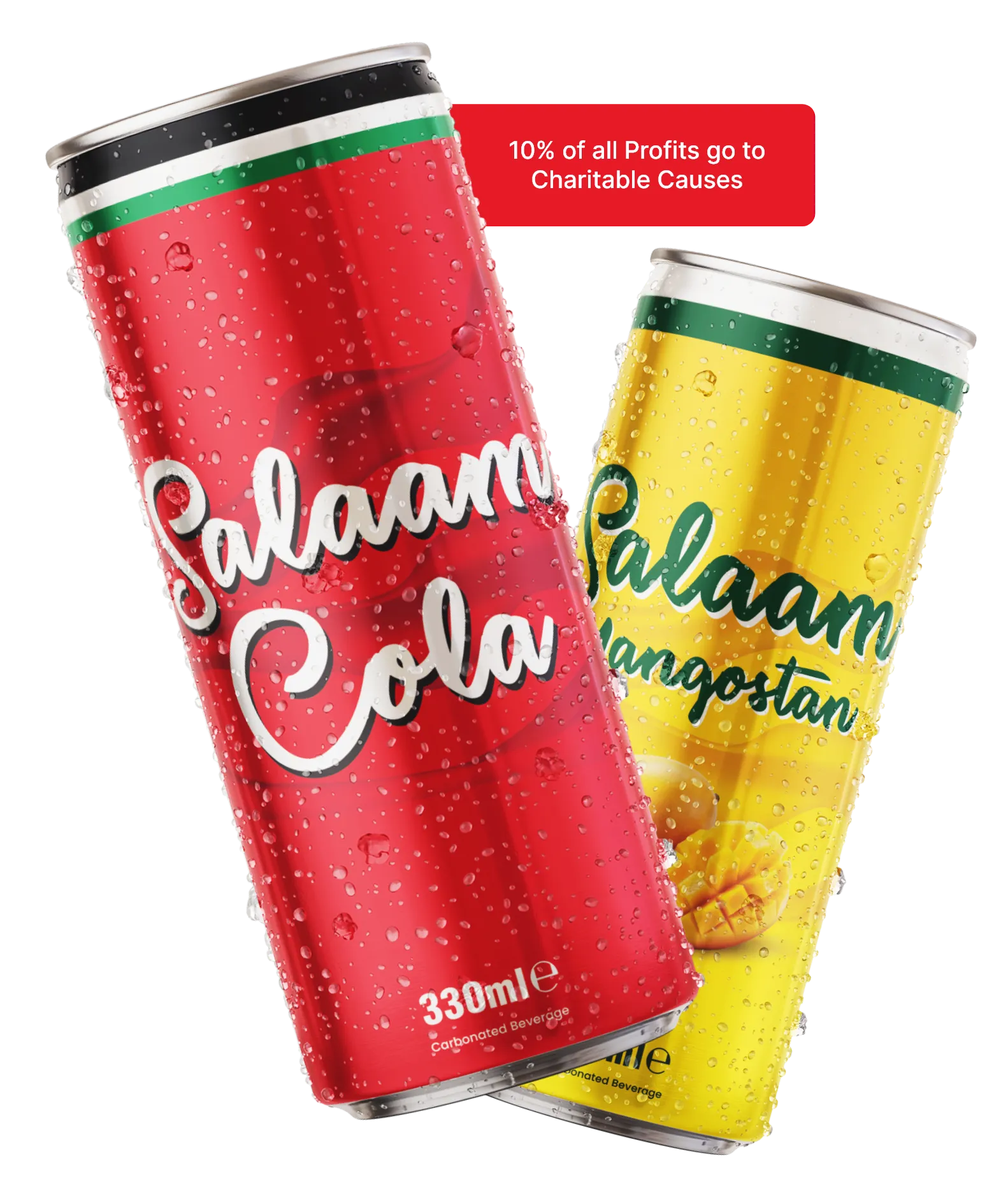 Salaam Cola en Mangostan productblikjes